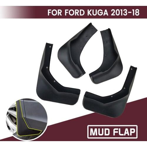 For FORD KUGA 2013-2018 Car Front Rear Car Mudguards Fender Flares Mud Guard Flap Anti Splash Mudflaps Soft Good Tenacity