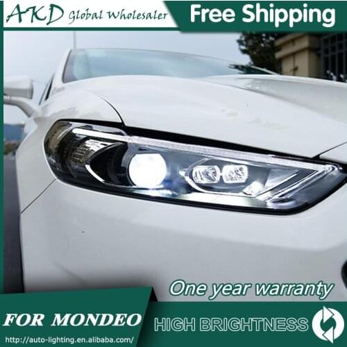 Headlights For Car Ford Fusion Mondeo 2013-2017 DRL Daytime Running Lights Head Lamp LED Bi Xenon Bulb Fog Lights Car Accessory