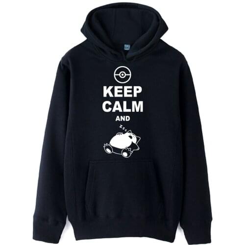 Girls Woman Hoodie Cartoon Totoro Keep Clam And Sleep Couple Clothes Autumn Winter Fleece ZIIART