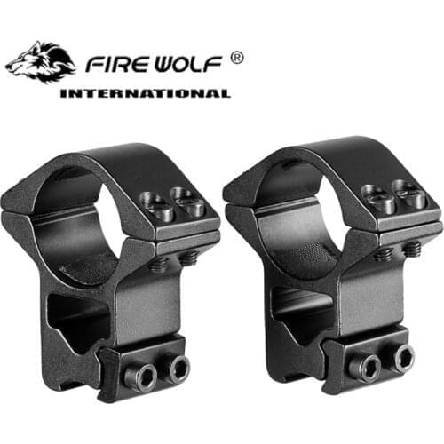 25.4mm / 1" Ring Scope Mount High Profile Double Screw Strap 11mm Doverail Rail Base Lasers Flashlight Hunting 1 Pair