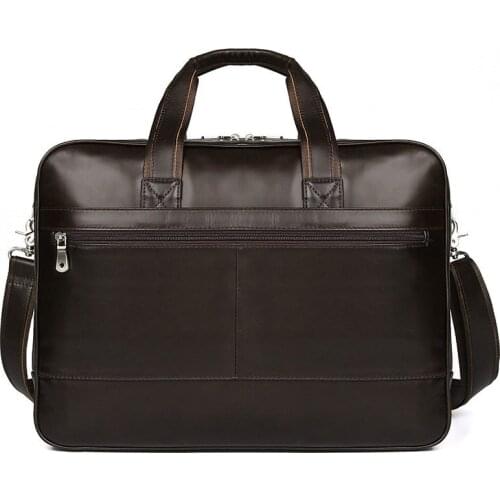Luufan Hot Sale Genuine Leather Large Capacity Briefcase Business Handbag Male Shoulder Bag Mens 15.6''Laptop Travel Bags