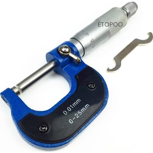 Mechanist Metric Diameter Micrometer 0-25mm 0.01mm Gauge Jewelry Caliper Tool Drop Shipping