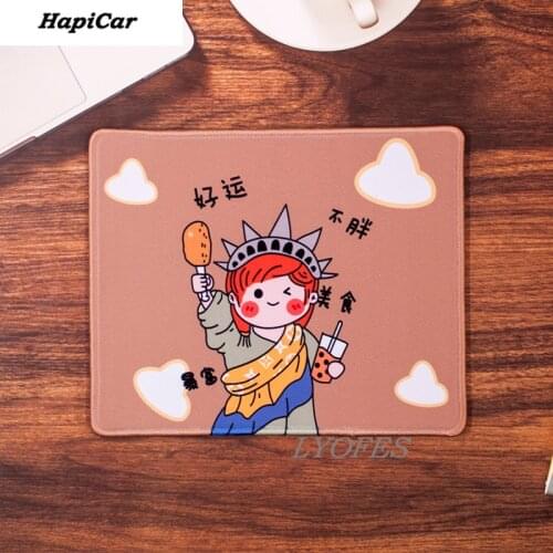 Cute Mouse Pad Deskpad 21*26cm*3 Kawaii Mouse Pad Gaming Wrinting Cute Desk Mats for Office Home PC Computer Keyboard Protector