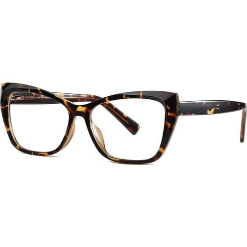 Fashion Cat Eye Anti Blu-rays Glasses Full Frame Womens Clear Lens TR Frame Lens Goggles Myopia Reading Glasses Frame