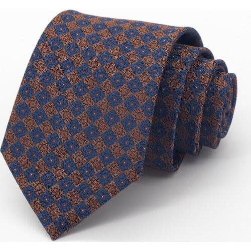 Fashion Vintage 8CM Tie for Men Mariage Business Dress Office Necktie High Quality Cravate Wedding Gifts With Box