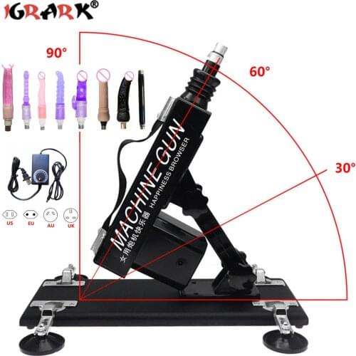 Strong Motor Automatic Vibartor Sex Machine with Dildo Attachments Adjustable Gun Love Machine Sex Toys for Man Women Adult Game