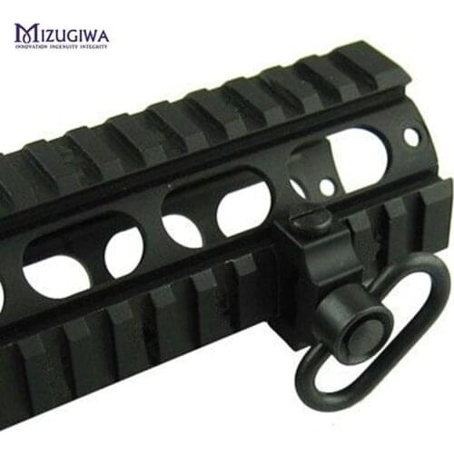 20MM Push Button QD Quick Release 1.25" Sling Swivel Mount Set Picatinny Rail Hunting Air Gun Rifle scope mount Caza
