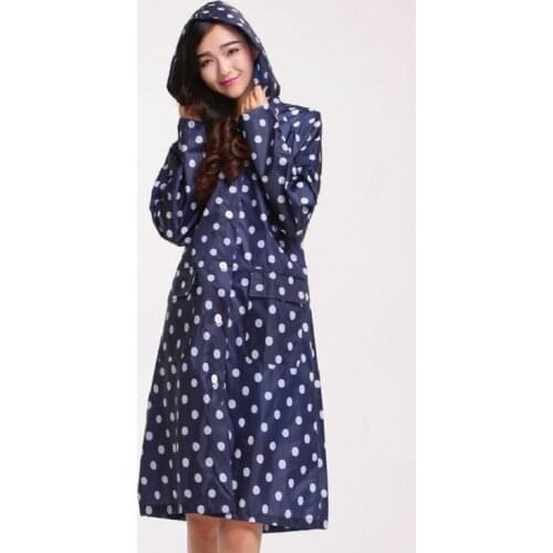 Fashion Lovely Men And Women Rainwear With hood Long Design 95cm Waterproof Outdoor Raincoat High Quality LadiesRain Suit