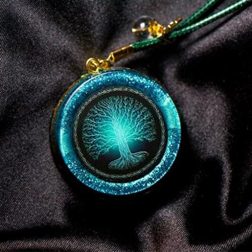 Tree of Life Orgone Pendant Amulet Necklace Spiritual Chakra Healing Orgonite Generator Energy Crystal
