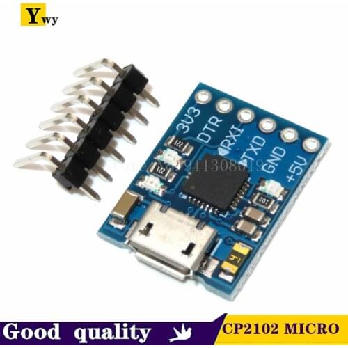 1PCS CP2102 MICRO USB to UART TTL Module 6Pin Serial Converter UART STC Replace FT232 NEW for Arduino