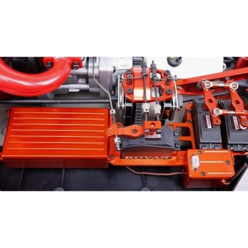 Rc Buggy Truck Frame Chassis Upgrade Set CNC Aluminum Equipment Box W/ Double Steering Servo Arm For 1/5 Scale LOSI 5IVE-T 5T LT