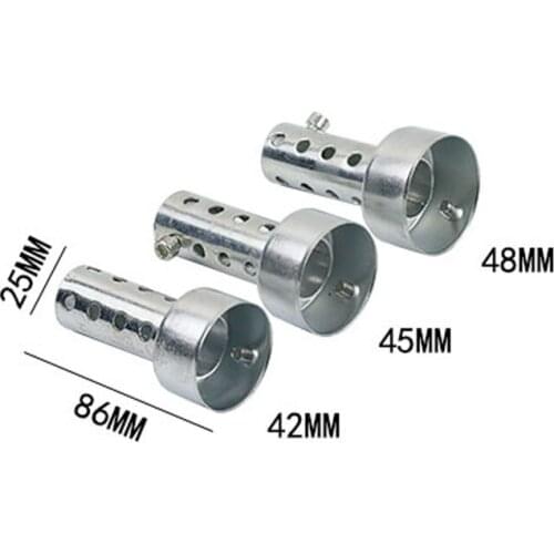Stainless Steel 42/45/48 Universal Motorcycle Exhaust Muffler DB Killer Adjustable Silencer Noise Sound Eliminator For Motobike