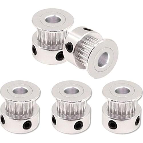 GT2 Timing Belt Pulley 20Teeth/16T Bore 5mm/8mm/6.35mm/3.17mm, Aluminum Synchronous Wheel for RepRap 3D Printer Prusa i3