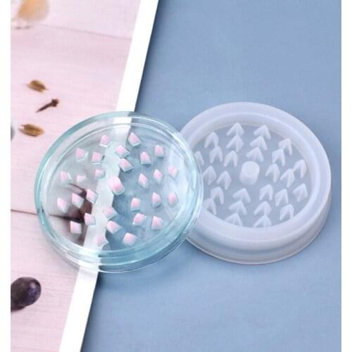 Tobacco Leaf Herbal Herb Grinder Silicone Mold Smoke Spice Crusher DIY Handmade Making Mould Smoke Smoking Tobacco Accessories