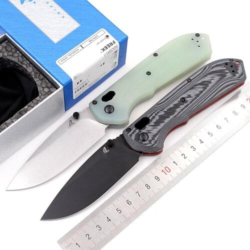 JUFULE FREEK 560BK-1 560 G10 Handle Mark M4 Blade Folding Knife Pocket Survival Kitchen Camping Hunting Utility Outdoor EDC Tool