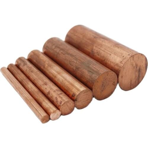 Pure Copper Rod Round Bar Purity 99.5% Diameter 10mm to 200mm Length 50mm