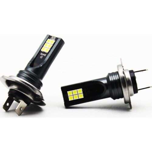 Led Bulb H7 Car 6000k Fog Light White 12v-24v CanBus H11 Led Fog Lamp No Error 20w 2000Lm