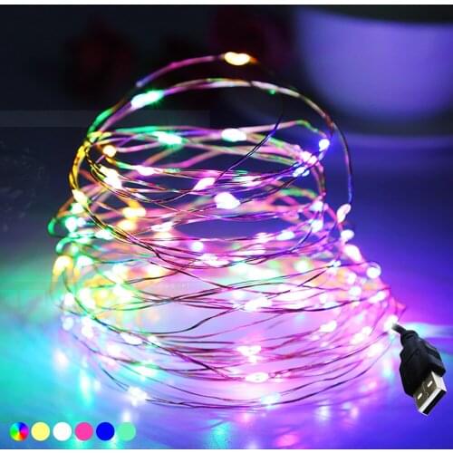 1/5/10/20m Outdoor LED String Lights Holiday Year Fairy Garland For Christmas Tree Wedding Party Decoration#1