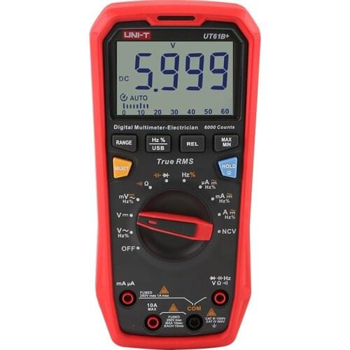UNI-T UT61B+ UT61D+ UT61E+ Handheld Professional Digital Multimeter Tester Unit True RMS Auto Range 6000 Counts DC AC 1000V