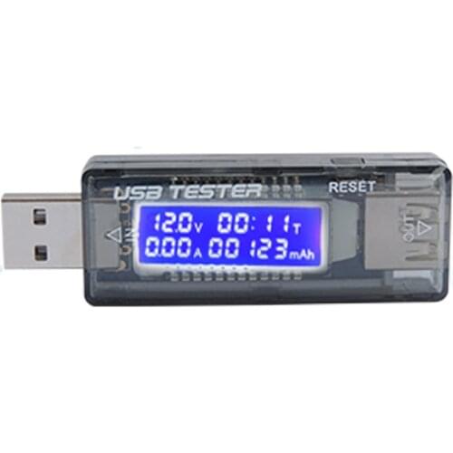 DC4-20V USB Voltmeter Ammeter Current Voltage Tester LCD Digital Display Power Battery Capacity Tester Measurement