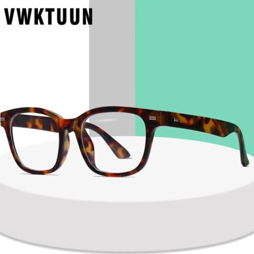 VWKTUUN Anti Blue Light Ray Glasses Square Glasses Frames Women Men Optical Rivet Frame Prescription Glasses Women Men Eyewear