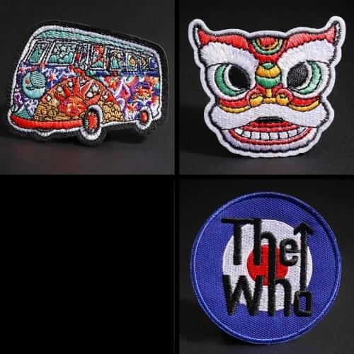 High quality interest Clothing patches stickers Individual lion dance Poached Egg badge T-shirt trousers decorate DIY Decal