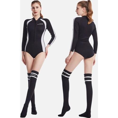 Women 3 MM Neoprene Wetsuit High Elasticity Stitching Surf Diving Suit Equipment Jellyfish Clothing Long Sleeved