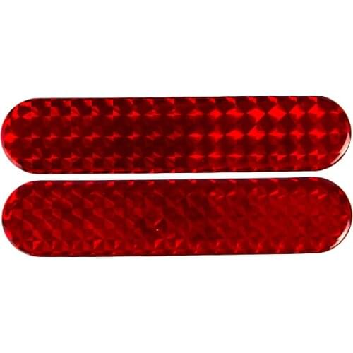 2pcs Car Reflective Stickers Car Door Sticker Decal Warning Tape Reflective Strips 3 Colors Safety Mark Reflector Sticker