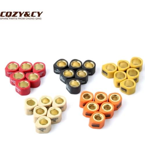 6PC Racing Variator Roller Weights 20x15mm 8g 10g 13g 15g 19.5g for Piaggio Free 100 2002-2003