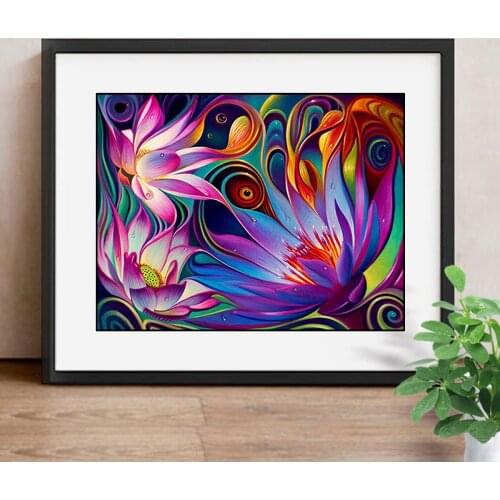 Diamond Embroidery Flower Pictures of Rhinestone 5D Diy Diamond Embroidery Cross Stitch Full Round Crystals Home Decor