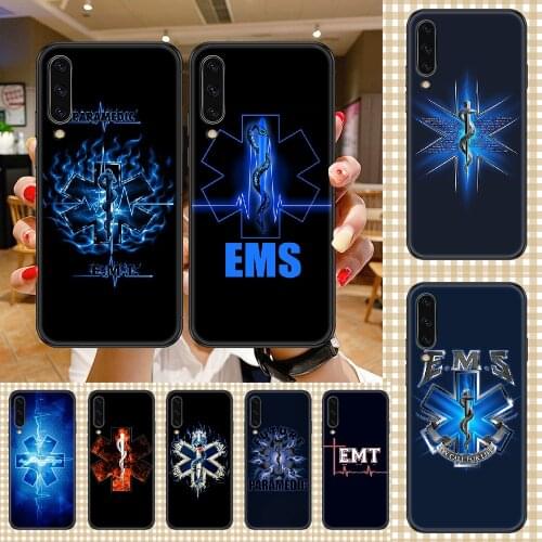 EMT EMS Medical Rescue Phone case For Samsung Galaxy A 3 5 7 8 10 20 21 30 40 50 51 70 71 E S 2016 2018 4G black 3D funda tpu