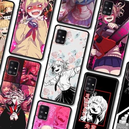 Black Case For Samsung Galaxy A22 A51 A12 A21s A71 A31 A52 A32 A02s A72 A42 A02 A01 A11 TPU Fundas Sad Japanese Anime