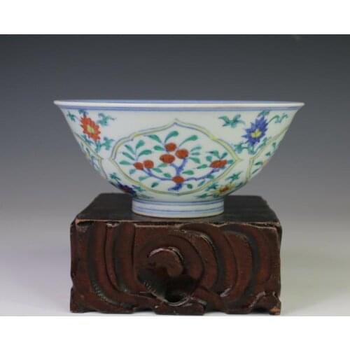 Antique SongDynasty porcelain bowl,Color flower bird bowl,Hand-painted crafts,Decoration,Collection&Adornment,Free Shipping
