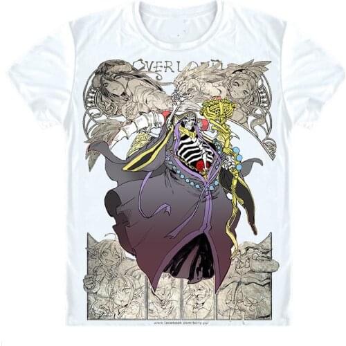 Overlord T-Shirts Short Sleeve Shirts Anime Manga Shalltear Bloodfallen Sharutia The Bloody Valkyrie Honyopenyoko Cosplay Shirt