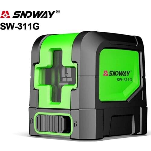SNDWAY Laser Level 2 Line Green/Red 360 Degree Rotary Self- leveling laser level at leisure Diagnostic tools Laser Levels Meter