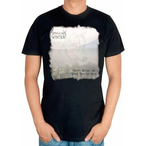 Summer Style Appalachian Winter Punk Rock Band T shirt 3D mma fitness 100%Cotton Heavy Black Metal print XXXL men women wolf