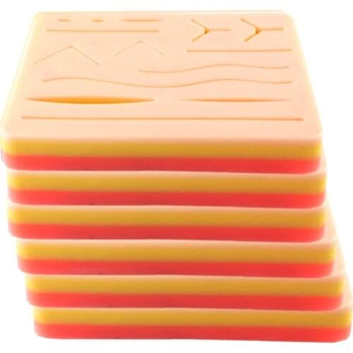 Medical Silicone skins Pad Skin Suture Incision Surgical Training Kit traumatic pistol Simulation Training Tool Parts