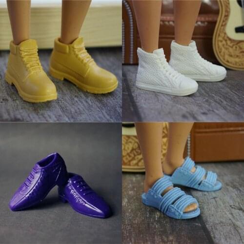1Pair Fashion Doll Shoes High Quality Sneakers Shoes For Prince Ken Male Dolls Accessories For Barbie Boyfriend Ken