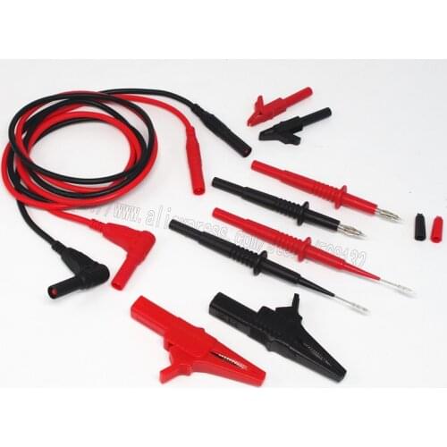 Electronic Specialt kit Insulation 4mm Banana test lead pierce test probe Lantern tip crocodile clip for multimeter meter