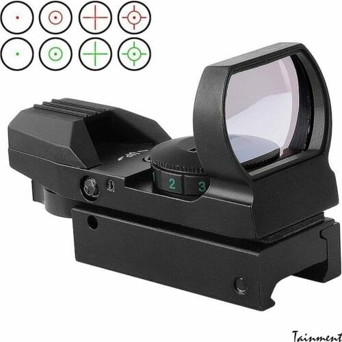 Hunting Riflescope HD101 RD Red Dot Sight Holographic Reflex 4 Reticle Tactical Optics Scope Fits 20mm Rail for Airsoft Air Gun