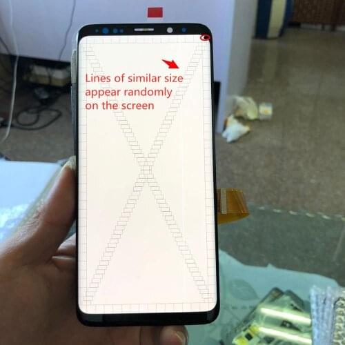 Original With Frame For Samsung Galaxy S9 G960 G960F S9Plus G965 G965F LCD Display Touch Screen With a Line and a Dot Assembly