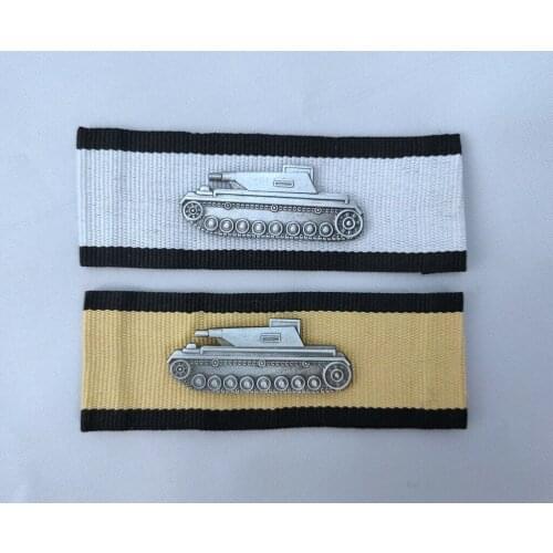 PAIR WWII GERMAN TANK DESTRUCTION BADGE SLEEVE AWARD