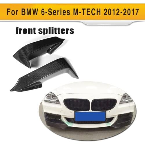 For 6 Series Carbon Fiber Front Splitter Bumper Lip Spoiler for BMW F06 F12 F13 M sport 2012 - 2016