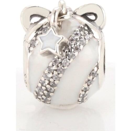 DoDoFly Authentic 925 Silver Christmas Fruit Star and Moon Charms Fit Original Bracelet Necklace Pendant DIY Jewelry Making