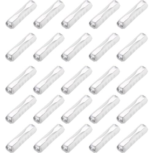 25Pcs 8A Torpedo Fuses White Continental Fuse Torpedo Bullet Classic Car Ceramic Fuse Assortment Kit Electrical Equipment Supply