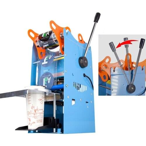 Manual Cup Sealing Machine Soy Milk Beverage Cup Sealer Boba Tea Machine for 170mm Tall &95mm Cup