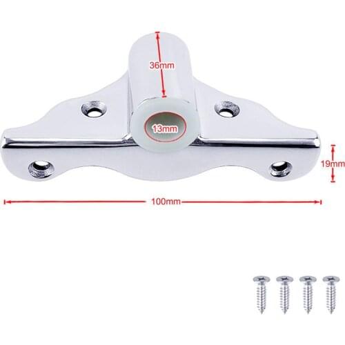 Silver 316 Stainless Steel Side Mount Rowlock Boot Oarlock Support