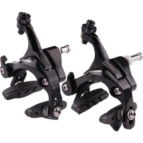 Road bike V brake caliper Aluminum alloy dual-axle brake bicycle brake quick release adjustment brake line tightness Accessories