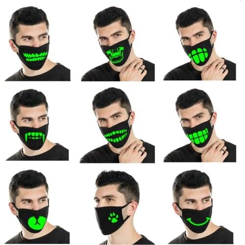 Halloween Decorations Luminous Masks Dustproof Scary Skeleton Women Men Cosplay Props Gift Horror Halloween Party Decor Supplies