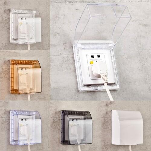 Waterproof Cover Self-adhesive For Wireless Doorbell Socket Box Cover Bathroom Kitchen Accessory